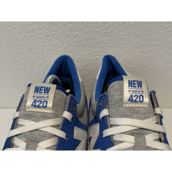 New Balance Mens 420 Running Shoe Size 12 Blue Suede Gray Sneaker Casual Lace Up main image 5
